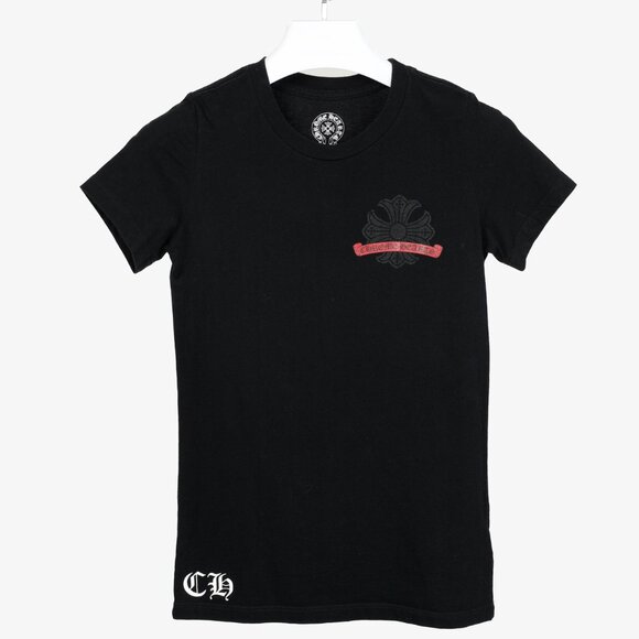 Chrome Hearts Red Cross Black Logo Tee - Picture 2 of 10